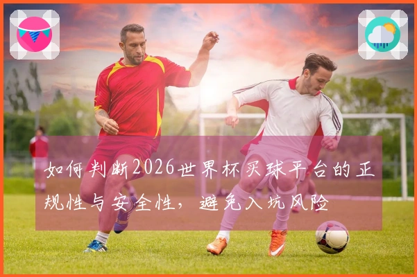如何判断2026世界杯买球平台的正规性与安全性，避免入坑风险